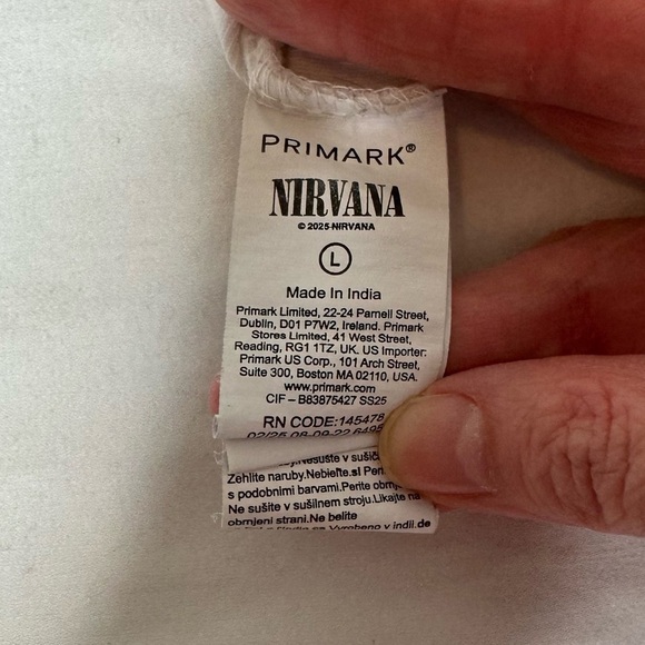 Nirvana Smiley Graphic T-Shirt - Picture 6 of 7